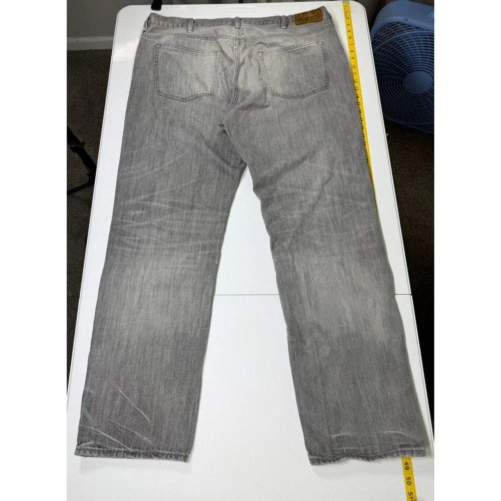 Polo Ralph Lauren Hampton Straight Gray Jeans Mens 44x34 Vintage Y2K Grunge